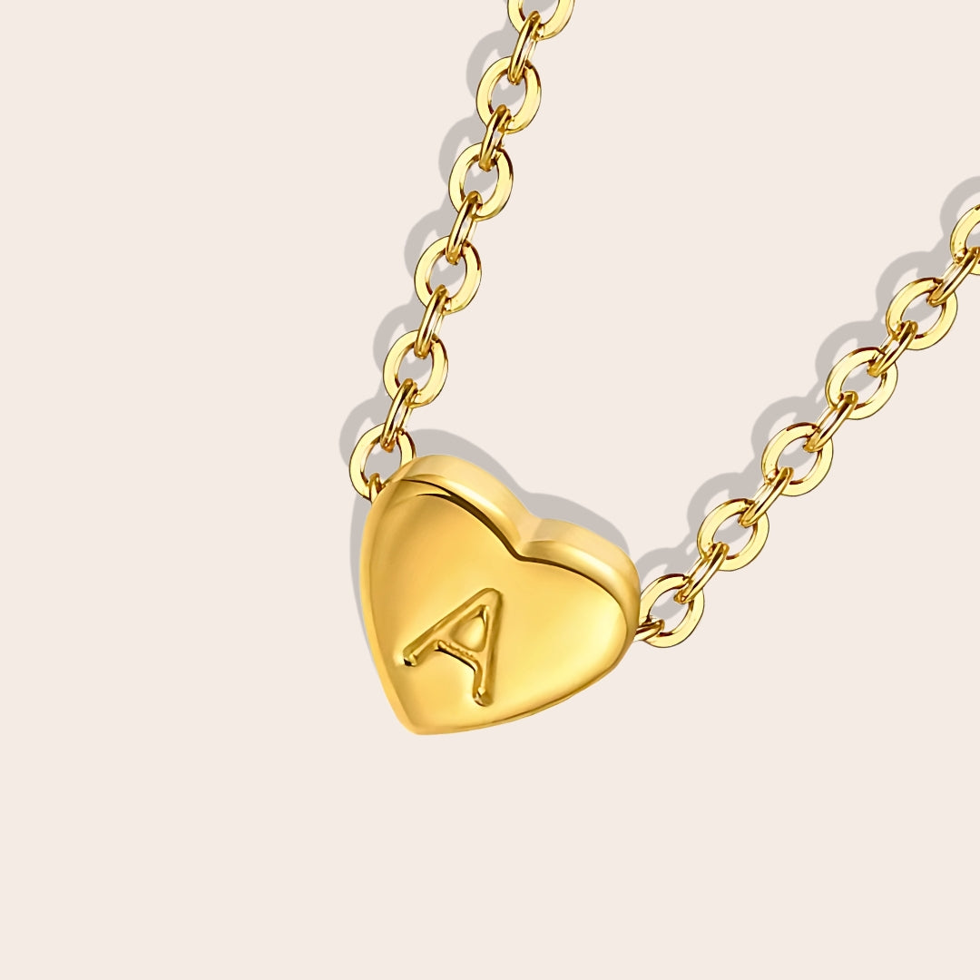 Hana Heartstrings Pendant, close up. Made from stainless steel and enhanced with lustrous PVD plating.