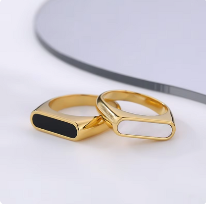 Svea Signet Ring, a sleek and stylish piece made from stainless steel.