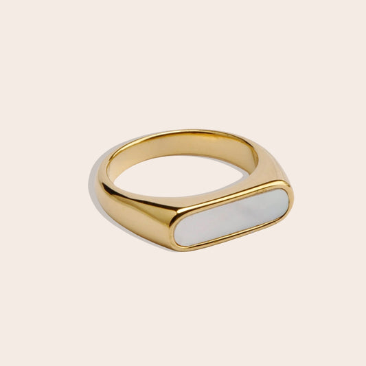 Svea Signet Ring, a sleek and stylish piece made from stainless steel.